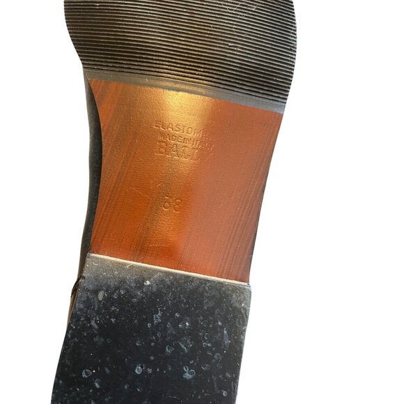 Bally Of Switzerland Black Leather and Suede Designer Lace Back Riding Boots 7.5 - Picture 7 of 7